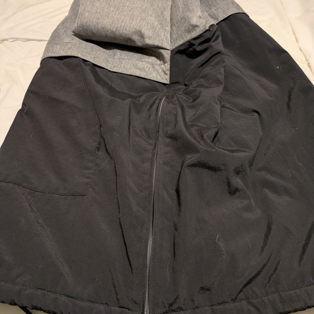 Men's Gray and Black Hooded Jacket - Picture 13 of 14